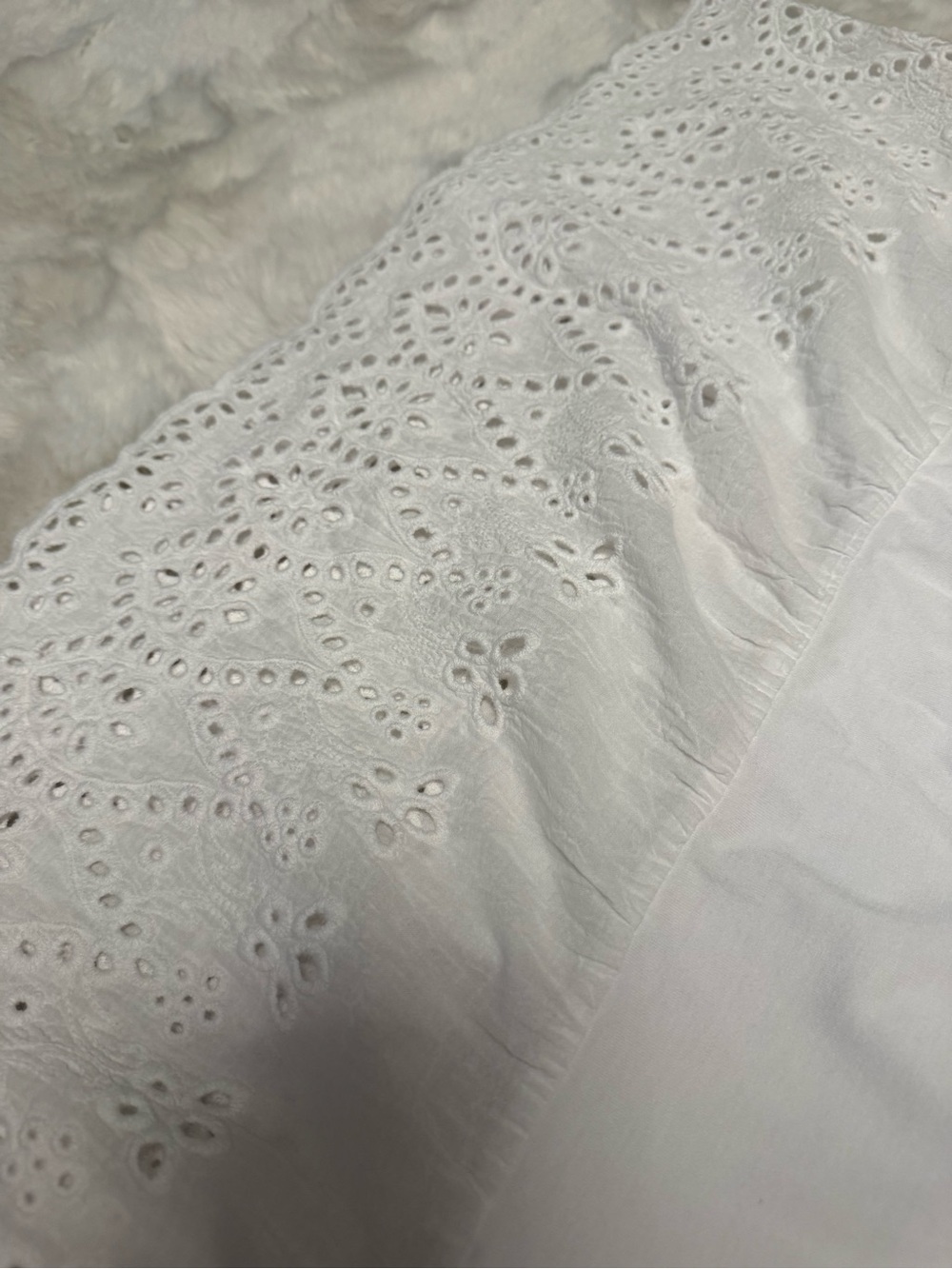 Charter Club White Tiered Eyelet Dress – Size XXL - Picture 4 of 5